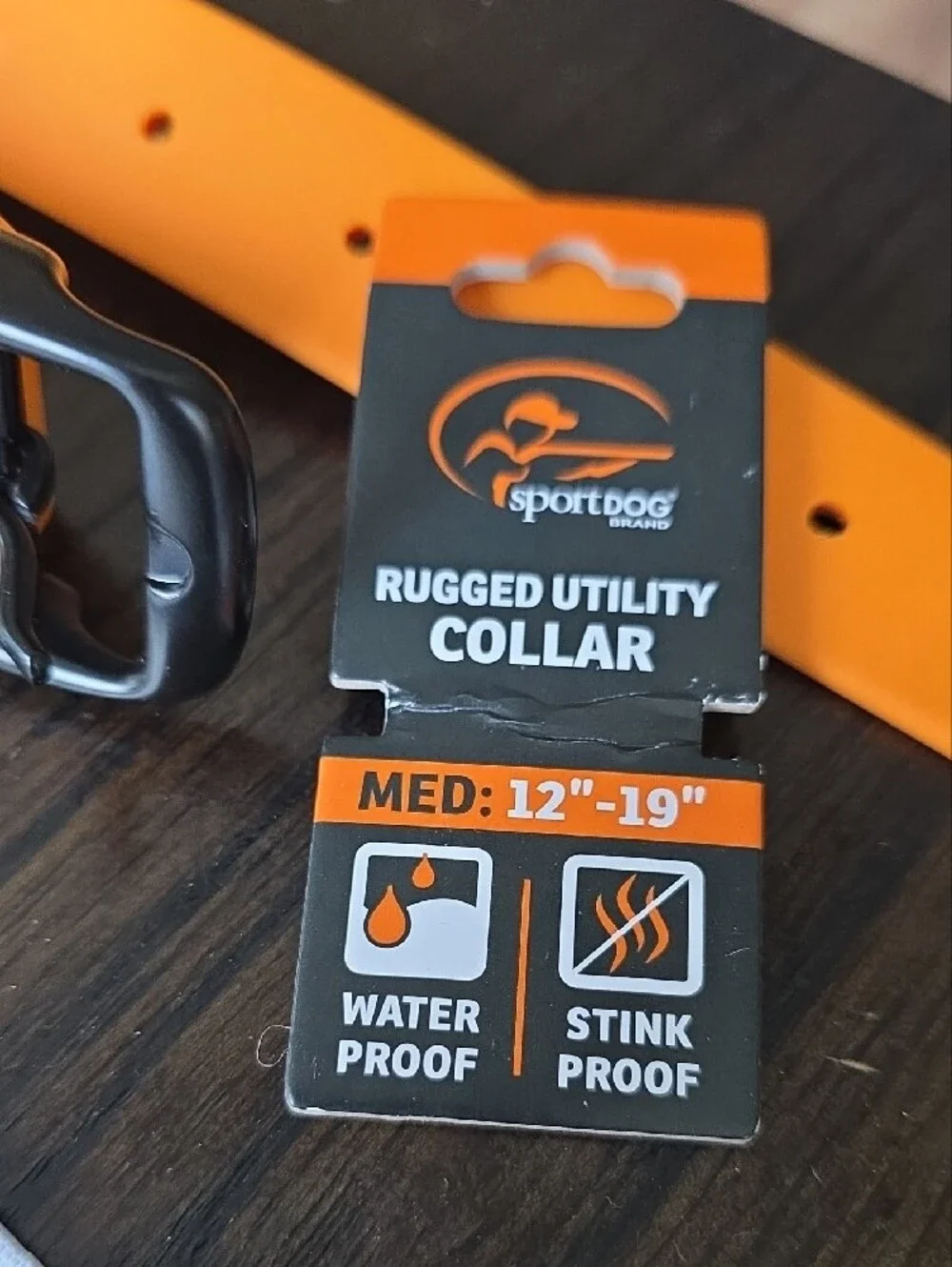 Rugged Utility Dog Collar — Orange